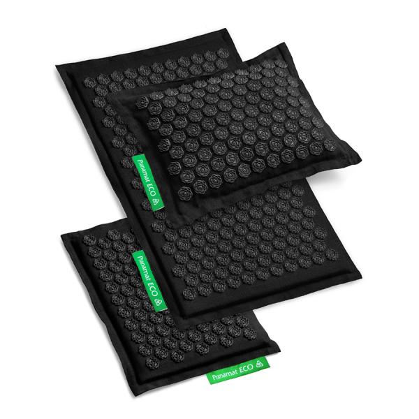 Pranamat ECO Set (Pranamat ECO + PranaPillow + Mini Mat) Black Edition